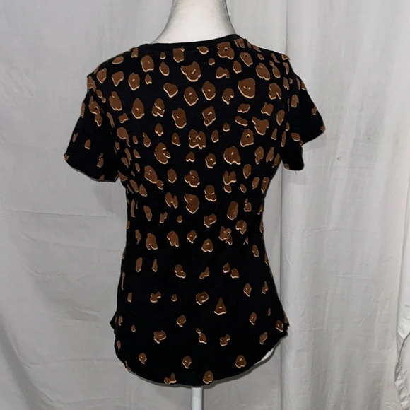 Anthropologie Scotch & Soda Jem leopard print tee size small - Picture 6 of 9